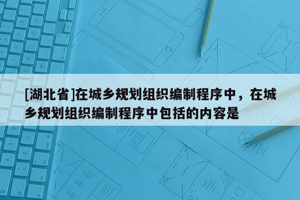 [湖北省]在城乡规划组织编制程序中，在城乡规划组织编制程序中包括的内容是