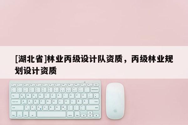 [湖北省]林业丙级设计队资质，丙级林业规划设计资质