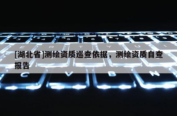 [湖北省]测绘资质巡查依据，测绘资质自查报告