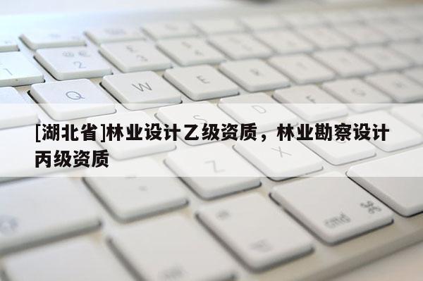 [湖北省]林业设计乙级资质，林业勘察设计丙级资质