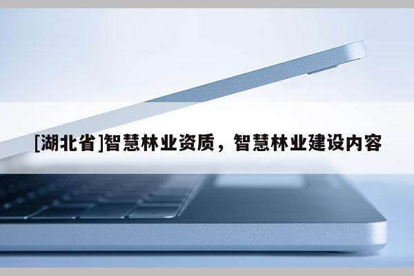 [湖北省]智慧林业资质，智慧林业建设内容