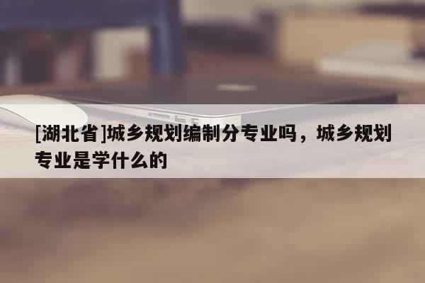 [湖北省]城乡规划编制分专业吗，城乡规划专业是学什么的