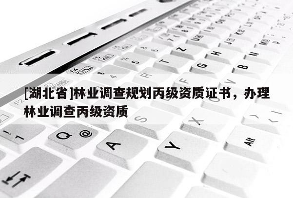 [湖北省]林业调查规划丙级资质证书，办理林业调查丙级资质