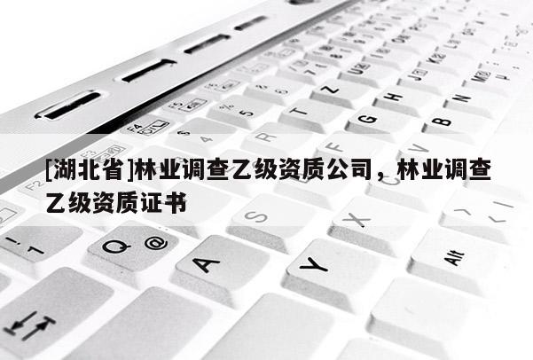 [湖北省]林业调查乙级资质公司，林业调查乙级资质证书