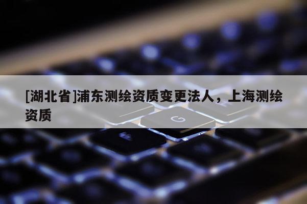 [湖北省]浦东测绘资质变更法人，上海测绘资质