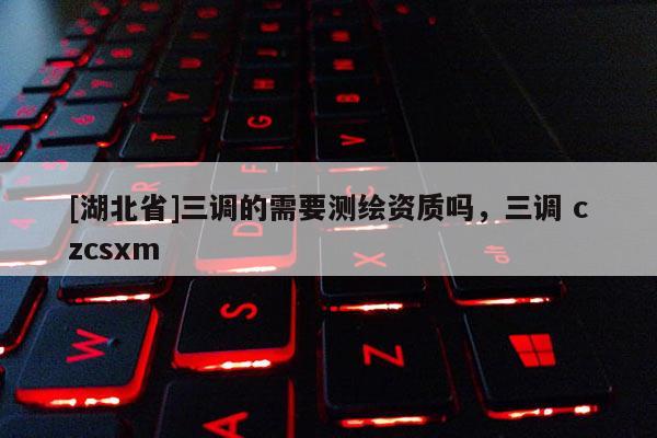 [湖北省]三调的需要测绘资质吗，三调 czcsxm