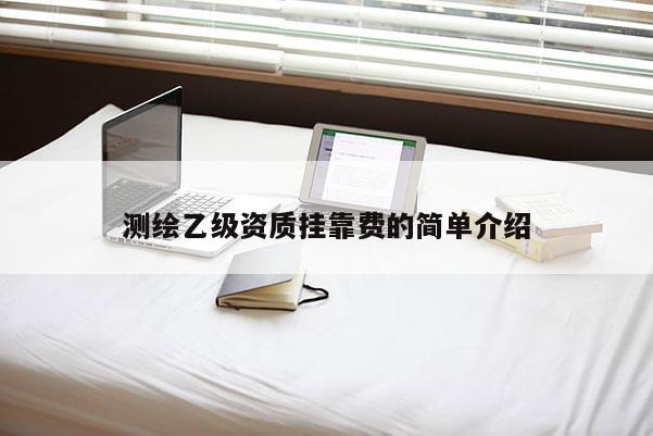 测绘乙级资质挂靠费的简单介绍