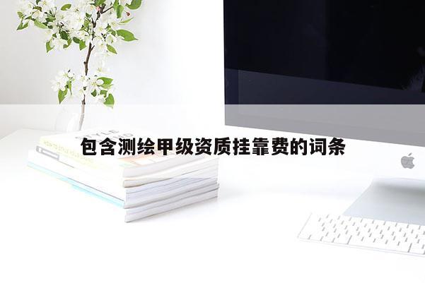 包含测绘甲级资质挂靠费的词条