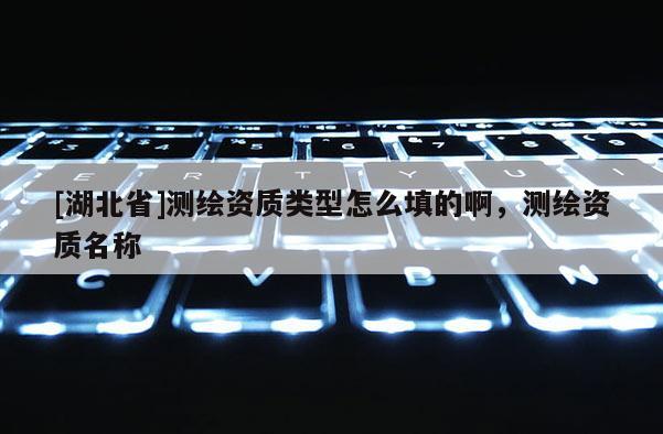 [湖北省]测绘资质类型怎么填的啊，测绘资质名称