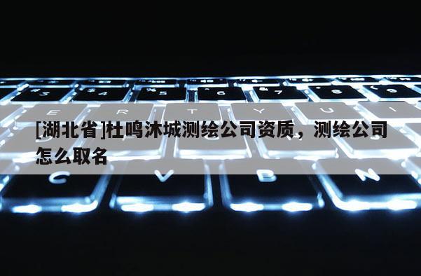 [湖北省]杜鸣沐城测绘公司资质，测绘公司怎么取名