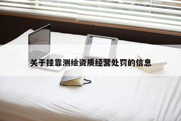 关于挂靠测绘资质经营处罚的信息