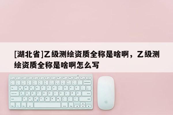 [湖北省]乙级测绘资质全称是啥啊，乙级测绘资质全称是啥啊怎么写