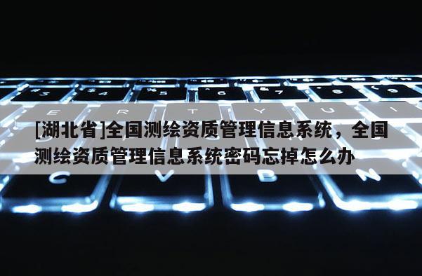 [湖北省]全国测绘资质管理信息系统，全国测绘资质管理信息系统密码忘掉怎么办